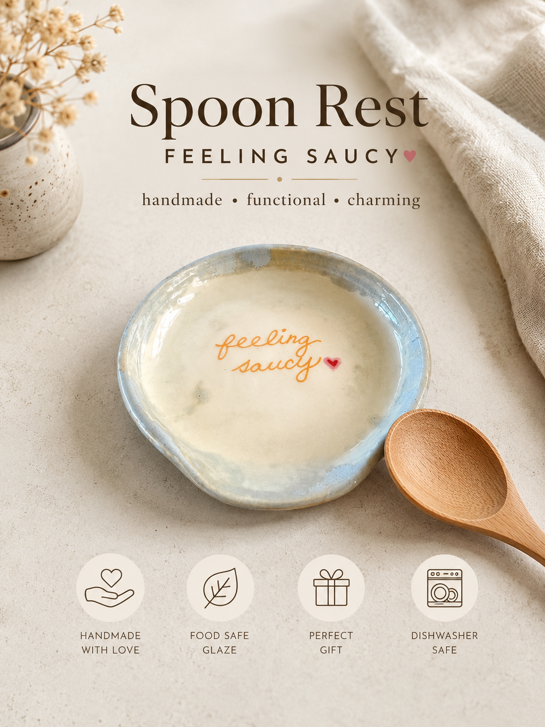 Feeling Saucy Spoon Rest