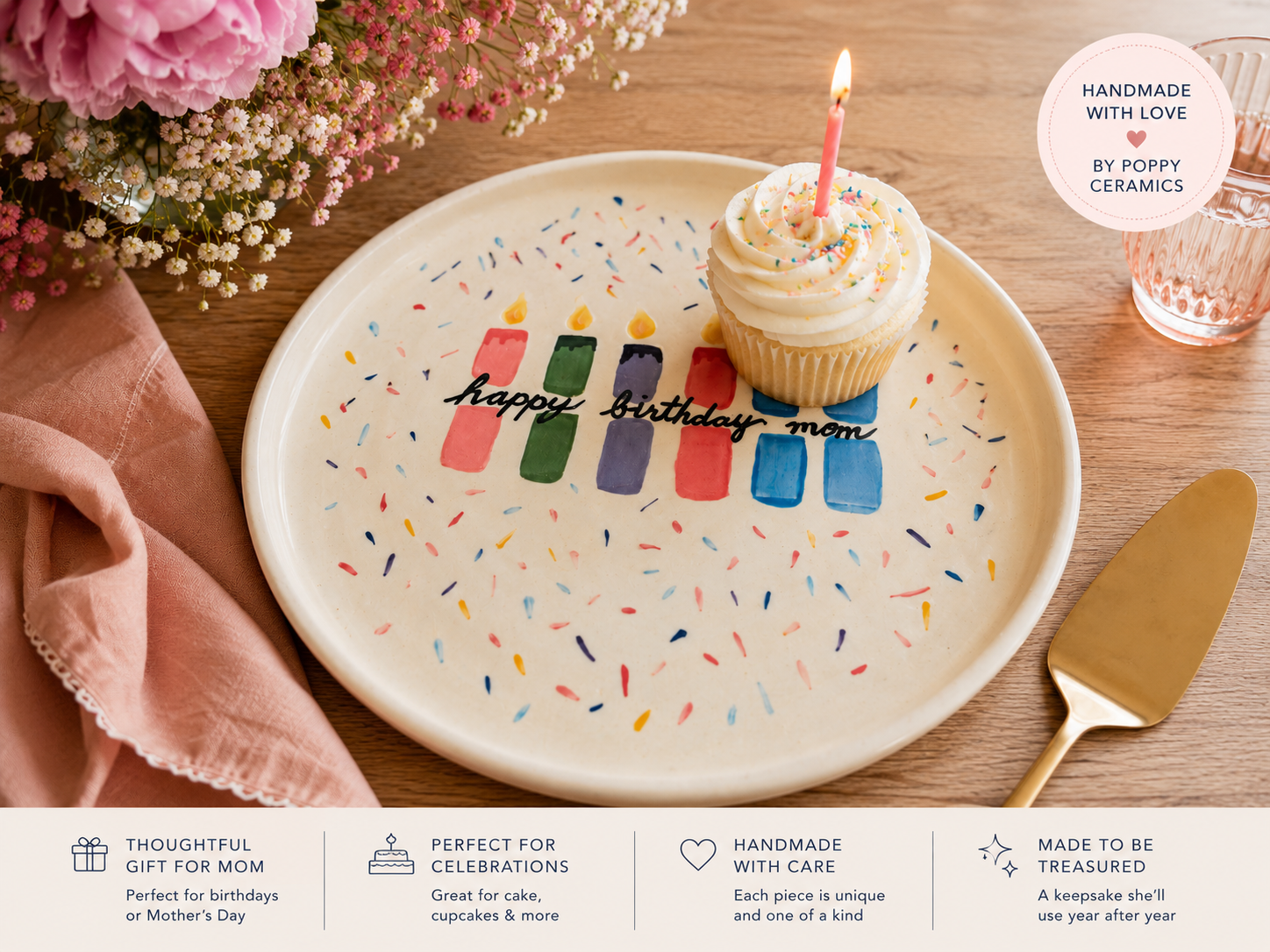 Handmade Ceramic Cake Plate